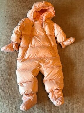 Ralph Lauren Pink Girls' Water-Repellent Snow Suit